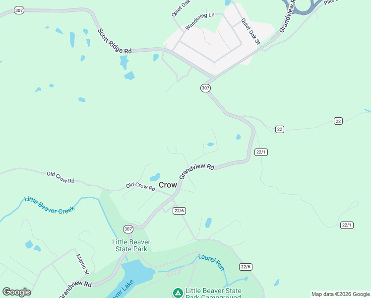 map of restaurants, bars, coffee shops, grocery stores, and more near 128 Cobra Court in Beaver