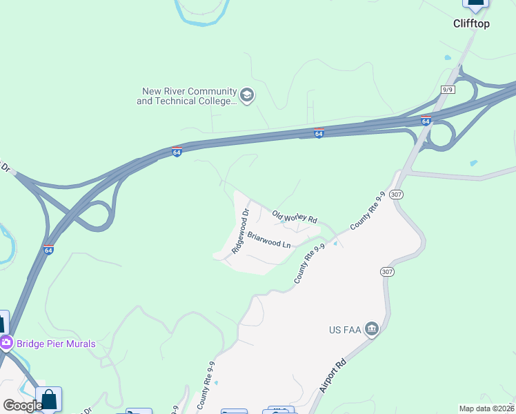 map of restaurants, bars, coffee shops, grocery stores, and more near 34 Ridgewood Dr in Beaver