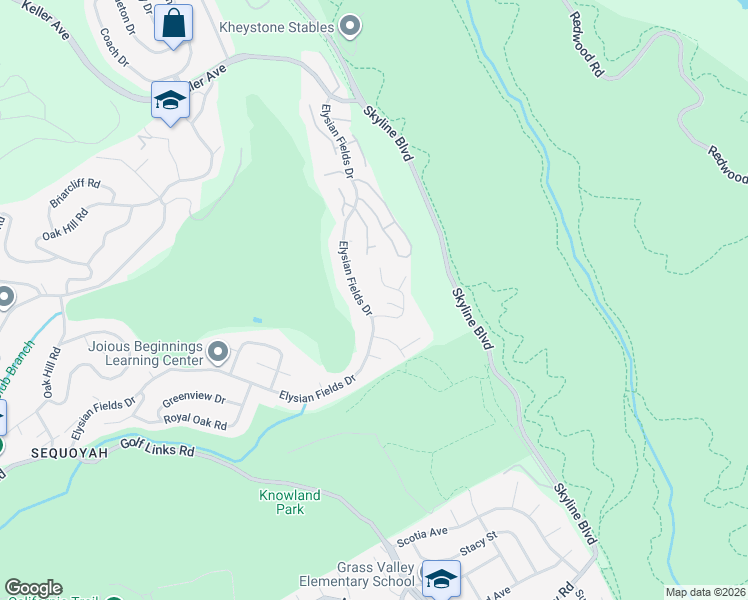 map of restaurants, bars, coffee shops, grocery stores, and more near 10540 Englewood Drive in Oakland