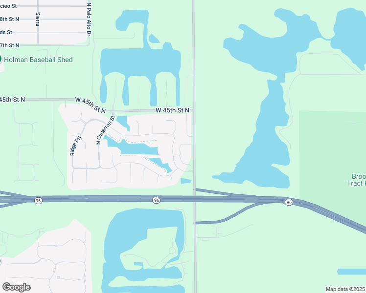 map of restaurants, bars, coffee shops, grocery stores, and more near 4477-4515 North 55th Street West in Wichita