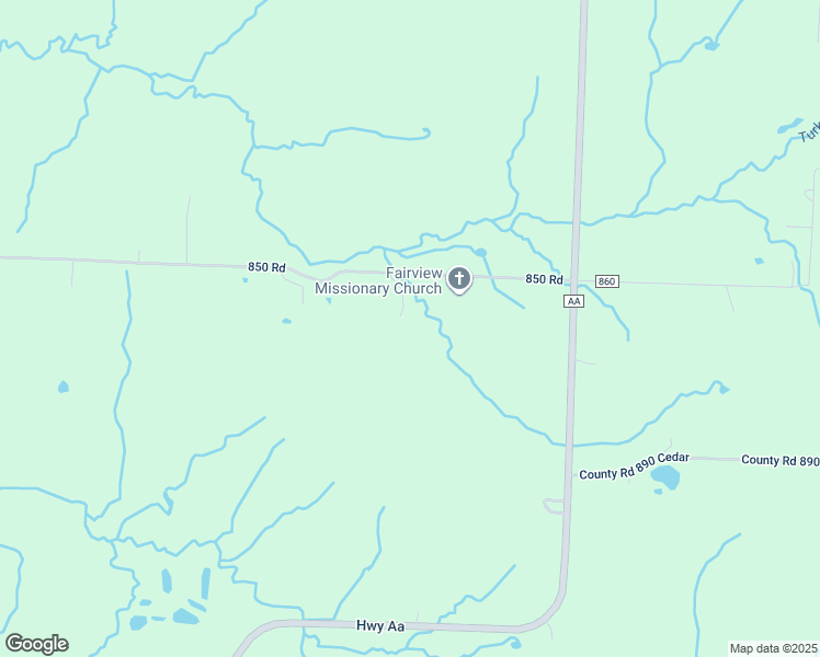 map of restaurants, bars, coffee shops, grocery stores, and more near 21620 850 Road in Humansville
