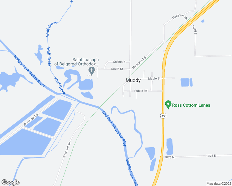 map of restaurants, bars, coffee shops, grocery stores, and more near in Muddy
