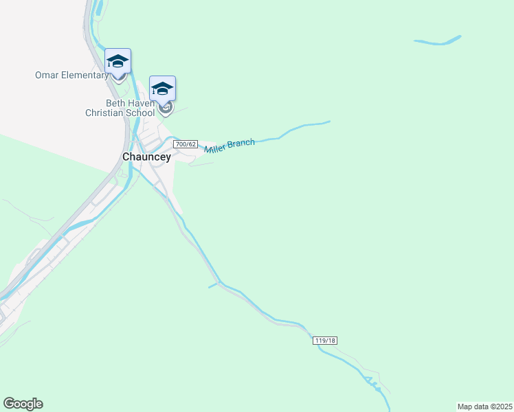 map of restaurants, bars, coffee shops, grocery stores, and more near in Chauncey