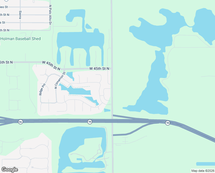 map of restaurants, bars, coffee shops, grocery stores, and more near 4477-4515 North 55th Street West in Wichita
