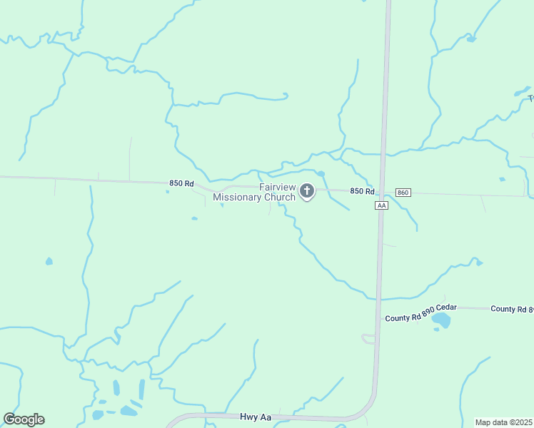 map of restaurants, bars, coffee shops, grocery stores, and more near 21620 850 Road in Humansville