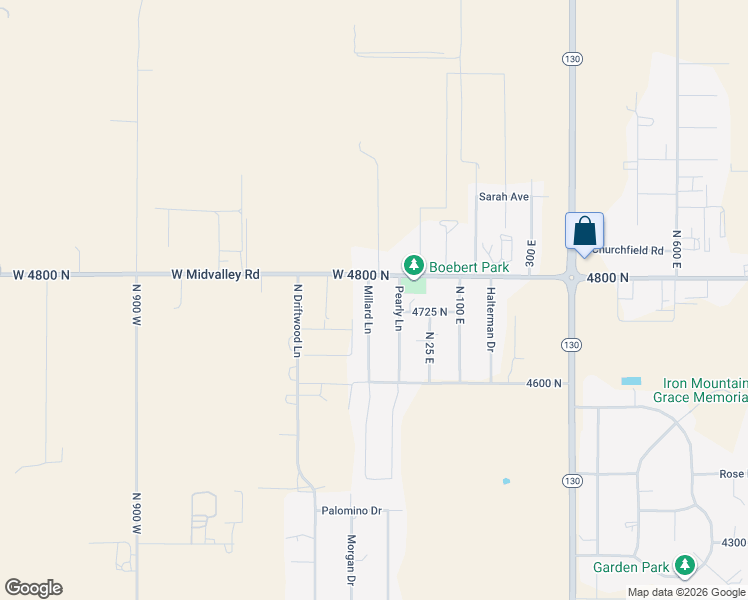map of restaurants, bars, coffee shops, grocery stores, and more near 4752 Millard Lane in Enoch