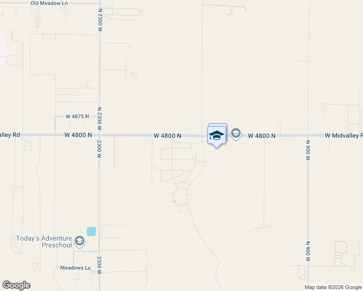 map of restaurants, bars, coffee shops, grocery stores, and more near 1860 West 4750 North in Cedar City