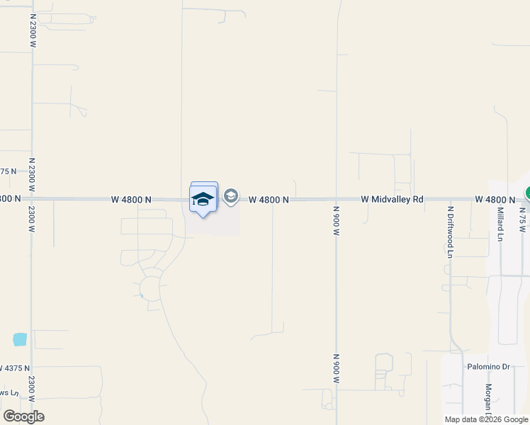 map of restaurants, bars, coffee shops, grocery stores, and more near 1305 West Midvalley Road in Cedar City