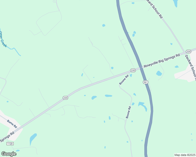 map of restaurants, bars, coffee shops, grocery stores, and more near 1372-2174 Rineyville-Big Springs Road in Hardin