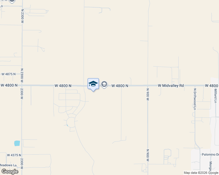 map of restaurants, bars, coffee shops, grocery stores, and more near 1373 West Midvalley Road in Cedar City