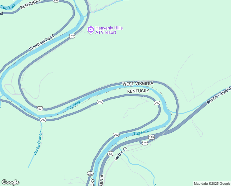 map of restaurants, bars, coffee shops, grocery stores, and more near U.S. 52 in Williamson