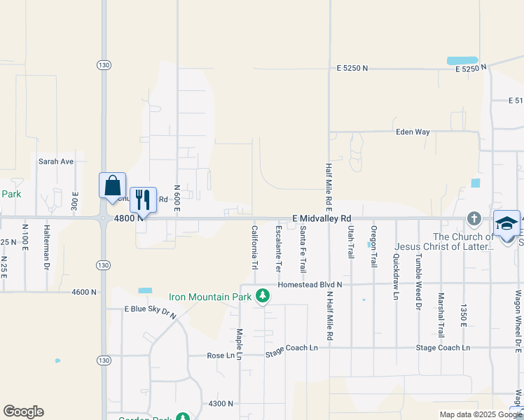 map of restaurants, bars, coffee shops, grocery stores, and more near in Enoch