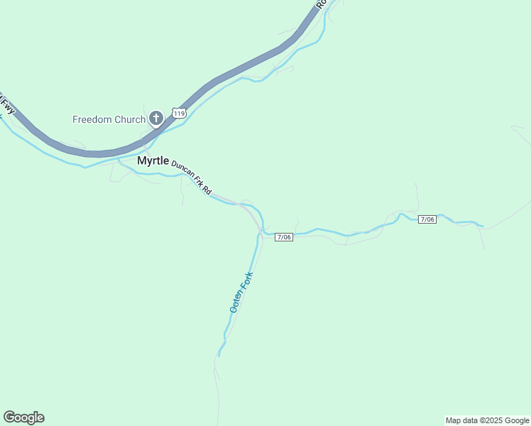 map of restaurants, bars, coffee shops, grocery stores, and more near 451 Duncan Fork in Delbarton