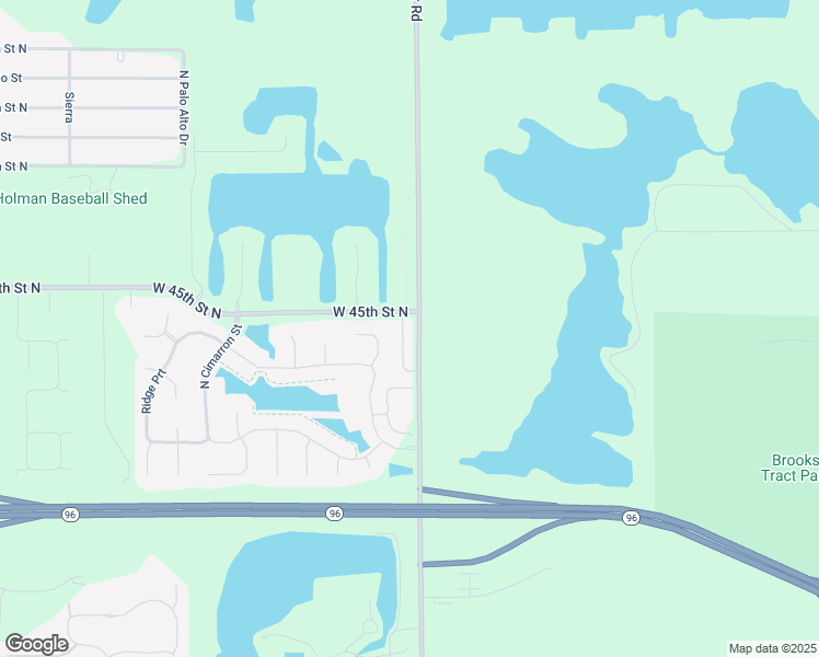 map of restaurants, bars, coffee shops, grocery stores, and more near 4507-4549 N 55th St W in Wichita