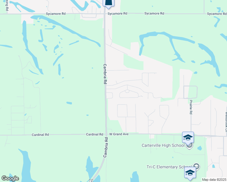 map of restaurants, bars, coffee shops, grocery stores, and more near 108/110 Townhouse Drive in Carterville