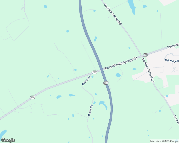 map of restaurants, bars, coffee shops, grocery stores, and more near 1372 Rineyville-Big Springs Road in Rineyville