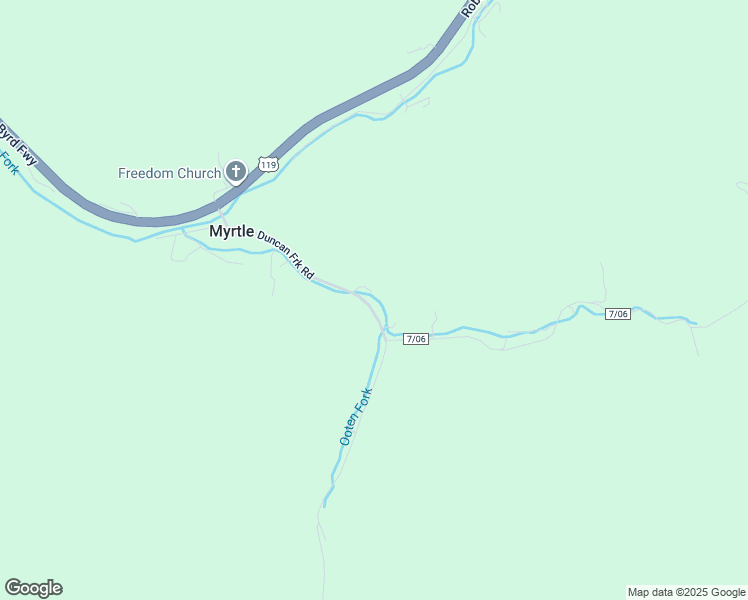 map of restaurants, bars, coffee shops, grocery stores, and more near 451 Duncan Fork in Delbarton