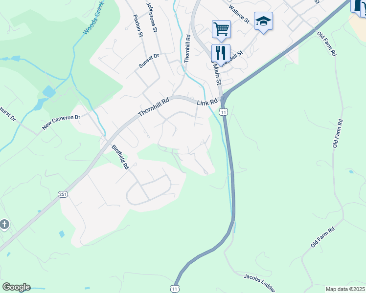 map of restaurants, bars, coffee shops, grocery stores, and more near 996 Shenandoah Road in Lexington