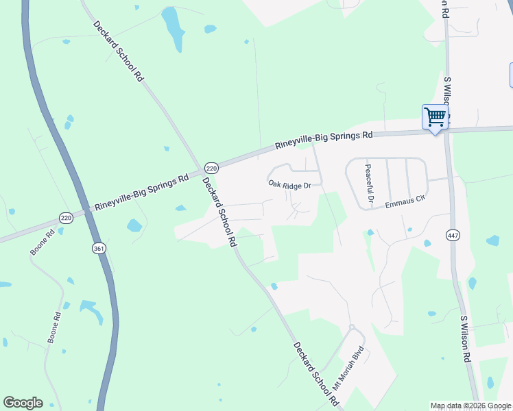 map of restaurants, bars, coffee shops, grocery stores, and more near Heartland Trailer Park in Rineyville