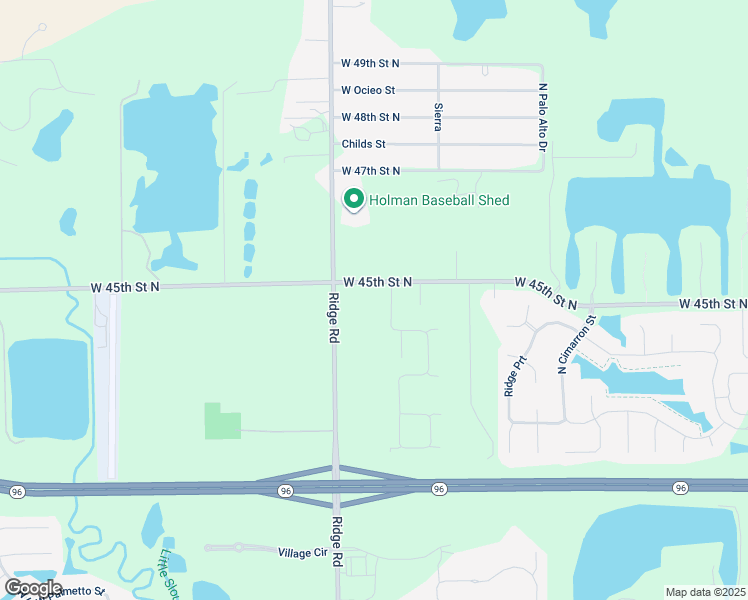 map of restaurants, bars, coffee shops, grocery stores, and more near 7015 West 45th Street North in Wichita