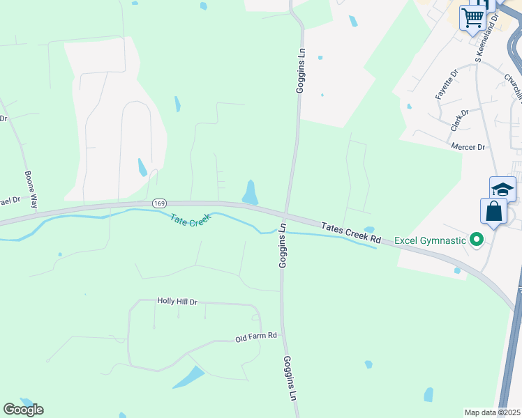 map of restaurants, bars, coffee shops, grocery stores, and more near 450 Tates Creek Road in Richmond