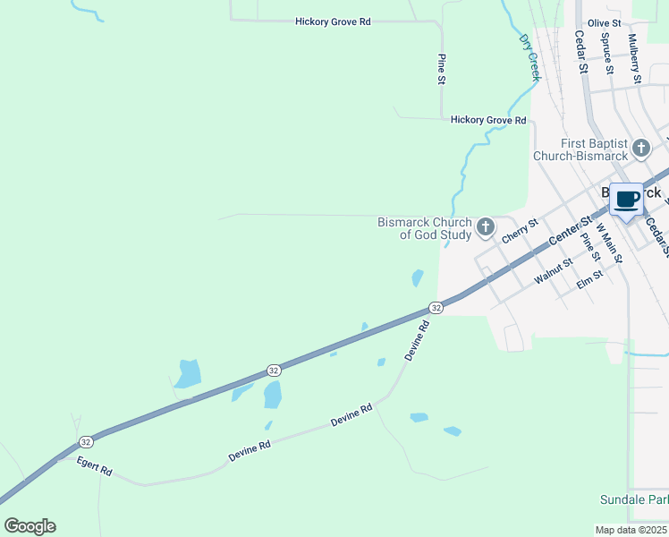 map of restaurants, bars, coffee shops, grocery stores, and more near 30 Tinsley Road in Bismarck