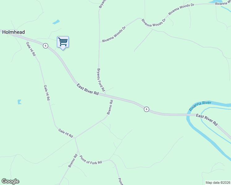 map of restaurants, bars, coffee shops, grocery stores, and more near 32 Bryants Ford Road in Fork Union