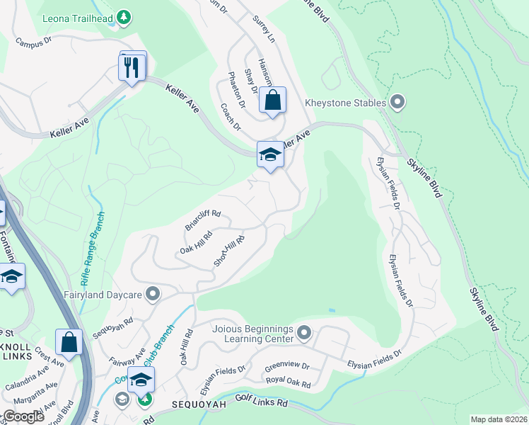 map of restaurants, bars, coffee shops, grocery stores, and more near 9024 Sage Road in Oakland