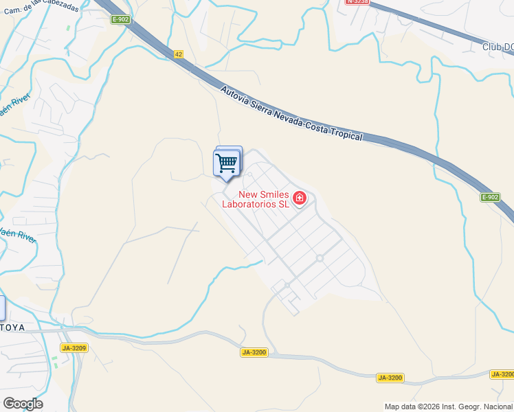 map of restaurants, bars, coffee shops, grocery stores, and more near 1B Camino de Aguadulce in La Guardia de Jaén