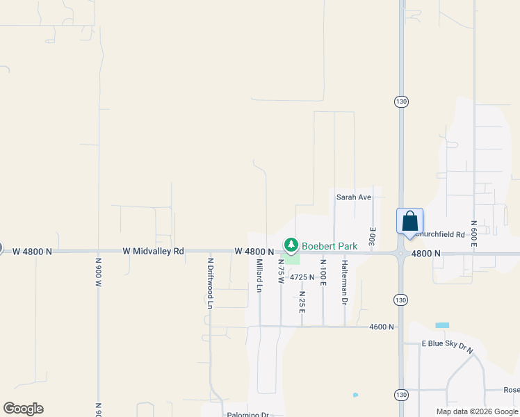 map of restaurants, bars, coffee shops, grocery stores, and more near 4903 North 200 West in Cedar City