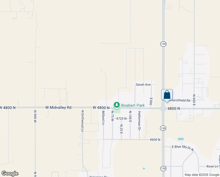 map of restaurants, bars, coffee shops, grocery stores, and more near 4903 North 200 West in Cedar City