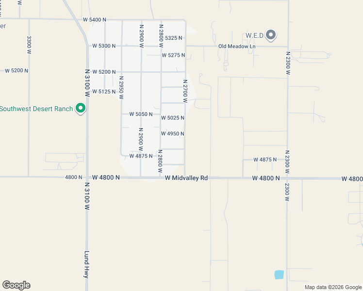 map of restaurants, bars, coffee shops, grocery stores, and more near 2714 West 4900 North in Cedar City
