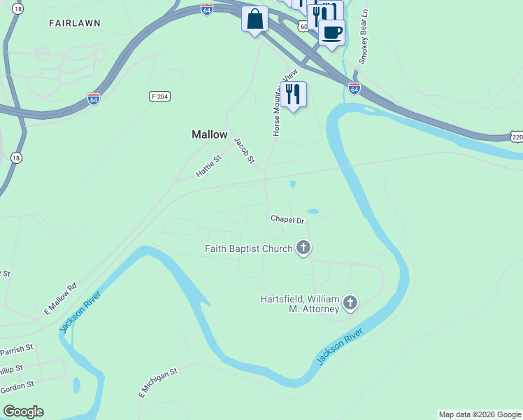 map of restaurants, bars, coffee shops, grocery stores, and more near 306 Dairy Street in Covington