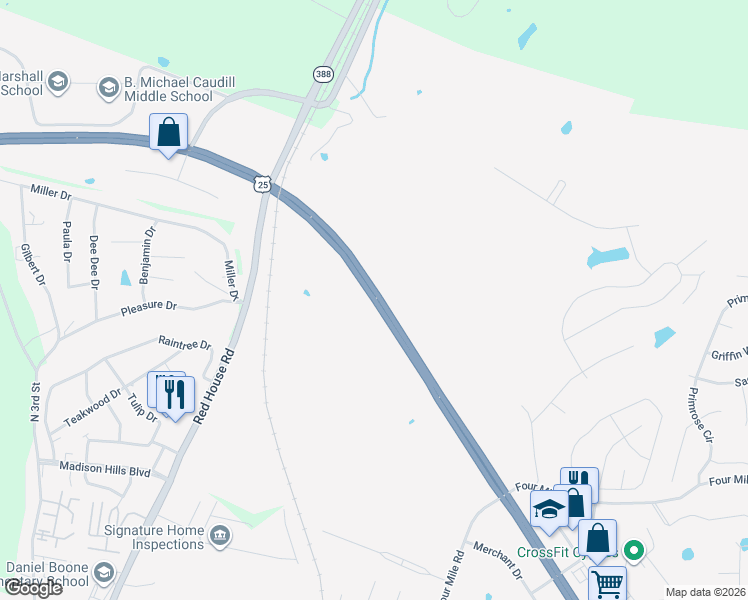 map of restaurants, bars, coffee shops, grocery stores, and more near Doctor Robert R Martin Bypass in Richmond