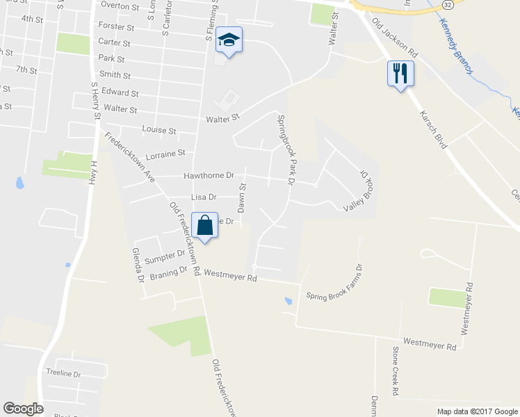 map of restaurants, bars, coffee shops, grocery stores, and more near 402 Woodshire Lane in Farmington