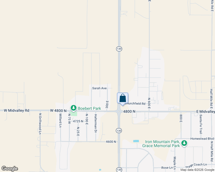 map of restaurants, bars, coffee shops, grocery stores, and more near Sagewood Dr in Enoch