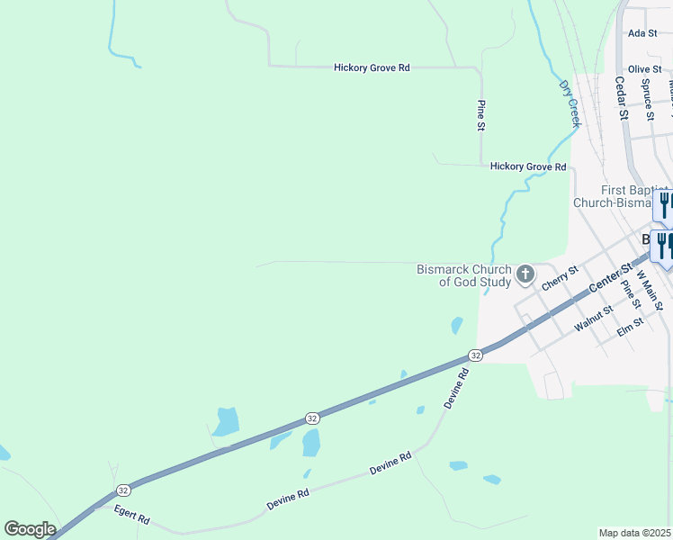 map of restaurants, bars, coffee shops, grocery stores, and more near 30 Tinsley Road in Bismarck