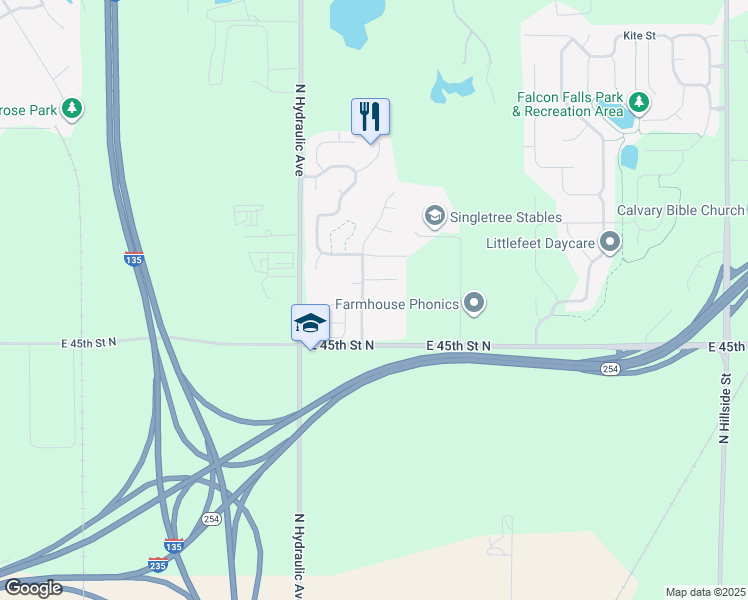 map of restaurants, bars, coffee shops, grocery stores, and more near 4664 Cheltenham Court in Park City