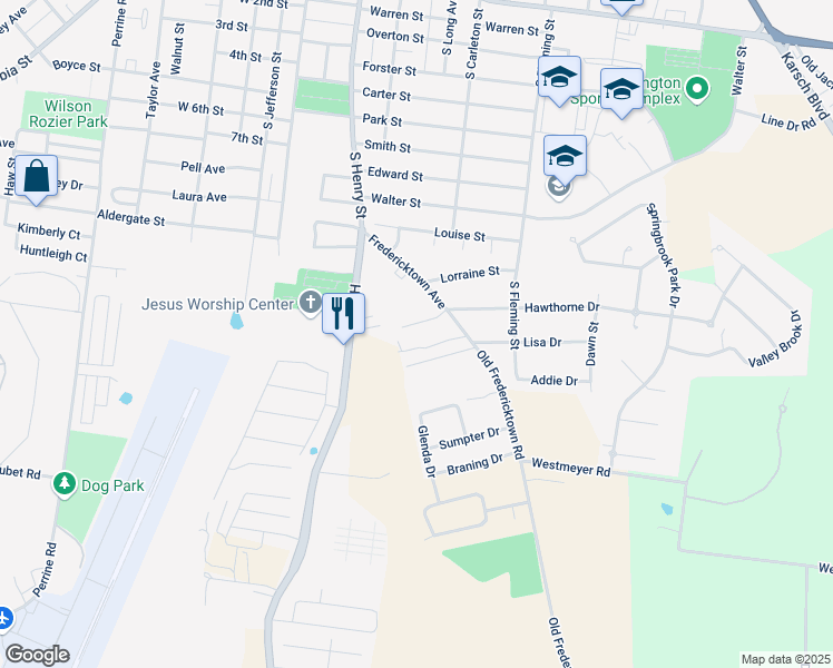 map of restaurants, bars, coffee shops, grocery stores, and more near 30 Townhouse Lane in Farmington