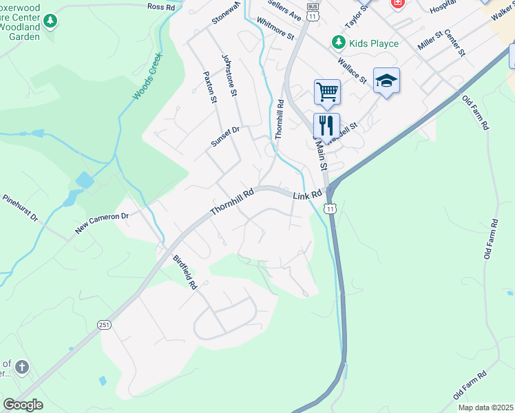 map of restaurants, bars, coffee shops, grocery stores, and more near 841 Shenandoah Road in Lexington