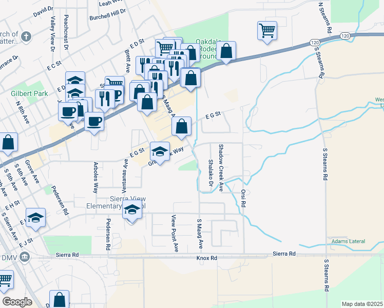 map of restaurants, bars, coffee shops, grocery stores, and more near 1486 Jubal Ct in Oakdale