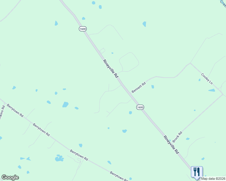 map of restaurants, bars, coffee shops, grocery stores, and more near Shepherd's Way in Rineyville