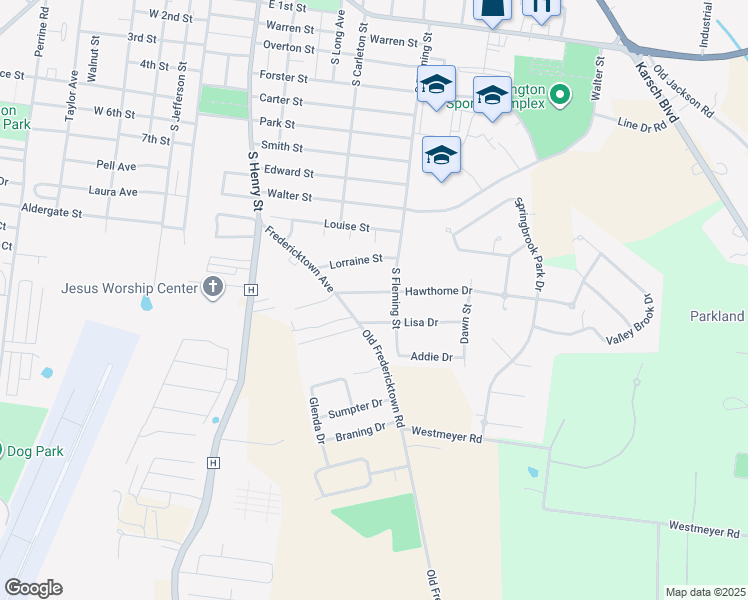 map of restaurants, bars, coffee shops, grocery stores, and more near 108 Hawthorne Drive in Farmington