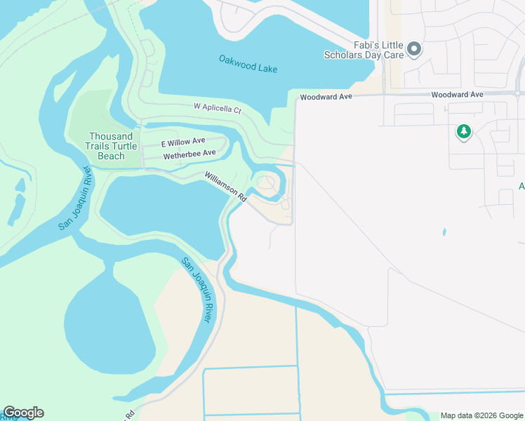 map of restaurants, bars, coffee shops, grocery stores, and more near 1335 Williamson Road in Manteca