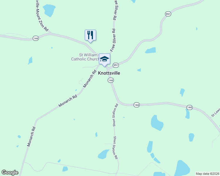 map of restaurants, bars, coffee shops, grocery stores, and more near 9631 Highway 144 in Philpot