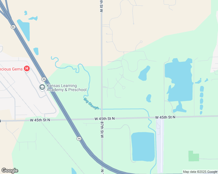 map of restaurants, bars, coffee shops, grocery stores, and more near Emerald in Maize