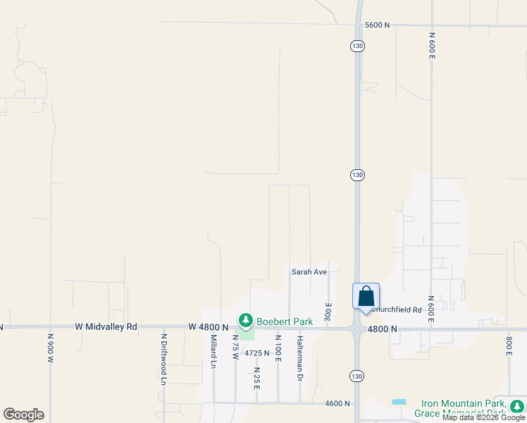 map of restaurants, bars, coffee shops, grocery stores, and more near 4968a Matheson Way in Enoch