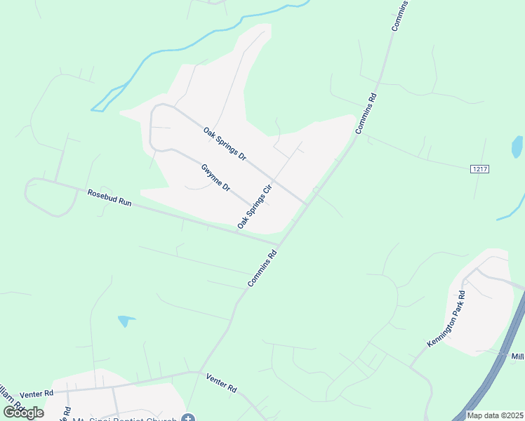 map of restaurants, bars, coffee shops, grocery stores, and more near 114 Oak Springs Circle in Aylett