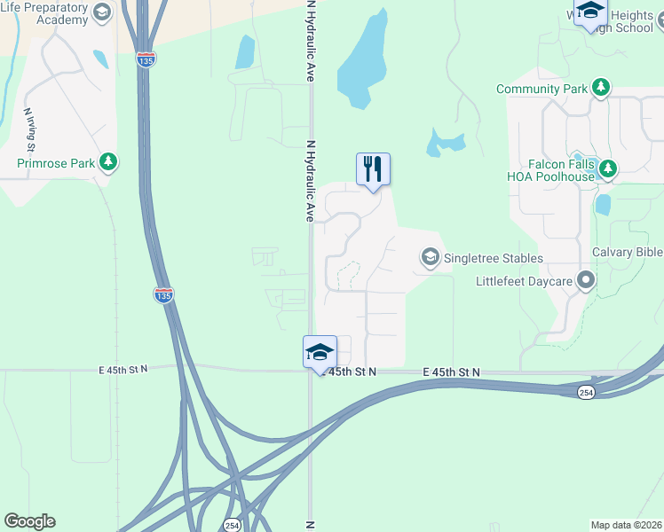 map of restaurants, bars, coffee shops, grocery stores, and more near 4827 North Wyndham Road in Park City