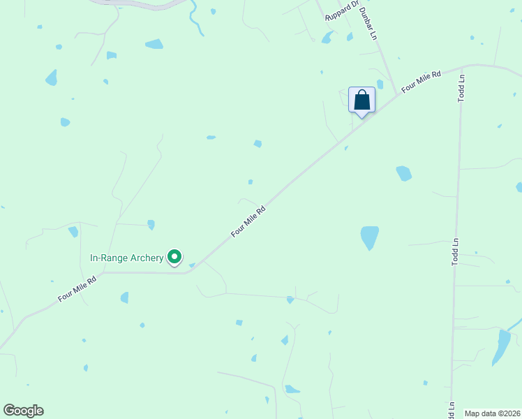 map of restaurants, bars, coffee shops, grocery stores, and more near 1752 Four Mile Road in Richmond